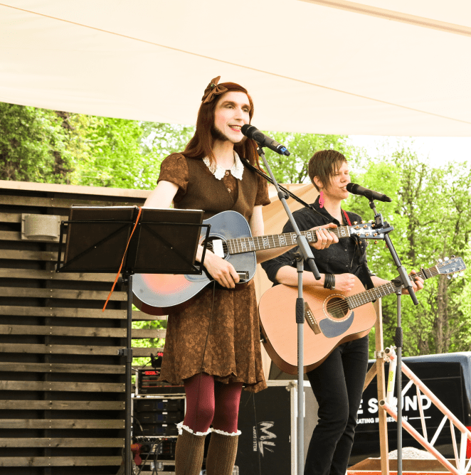 Astor Wolfe and Karin Agatonne West Pride 2013